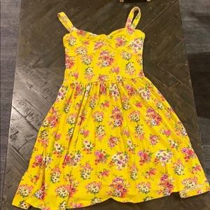 Aeropostale Floral Yellow Dress